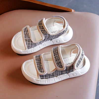 Ежедневни детски сандали с велкро закопчаване за момичета