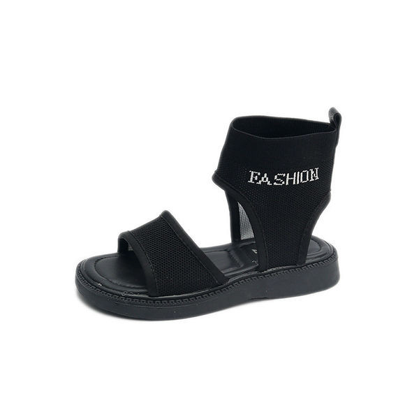 Ежедневни детски сандали с надпис за момичета