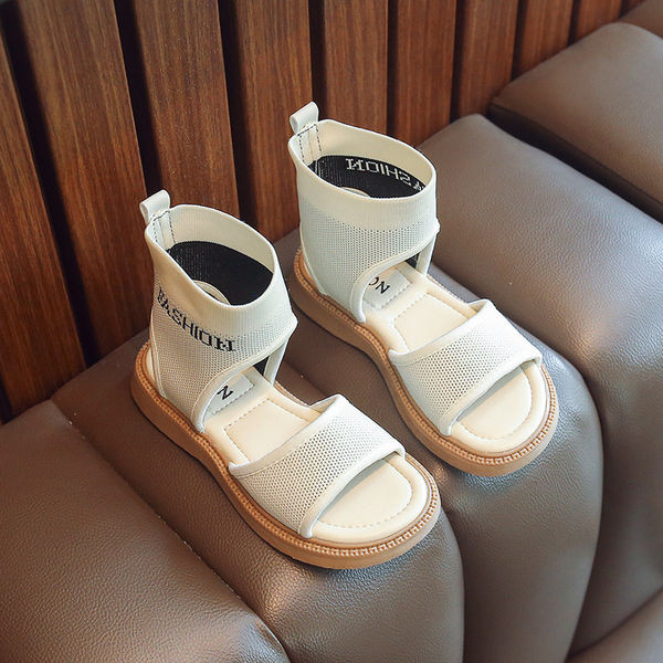 Ежедневни детски сандали с надпис за момичета