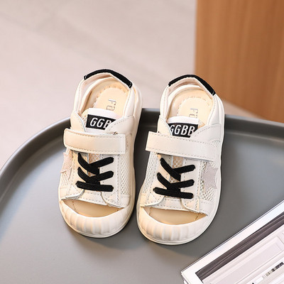 Детски сандали за момчета и момичета  с връзки и велкро закопчаване