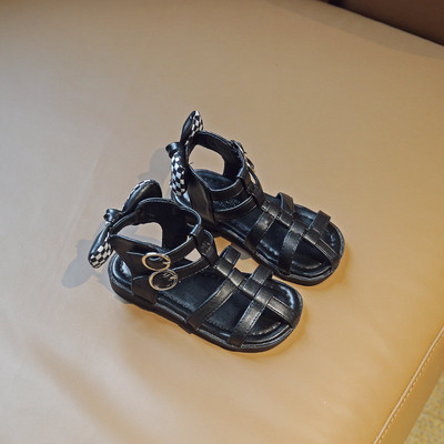 Нов модел детски летни сандали с каишки от еко кожа 