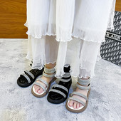 Нов модел детски сандали за момичета с декоративни камъни