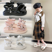 Детски сандали с панделка за момичета