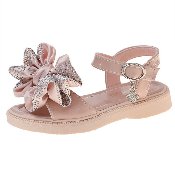 Детски сандали с панделка за момичета