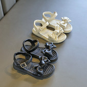 Модерни детски сандали с панделка за момичета