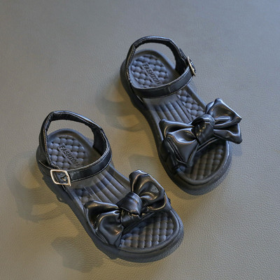 Модерни детски сандали с панделка за момичета