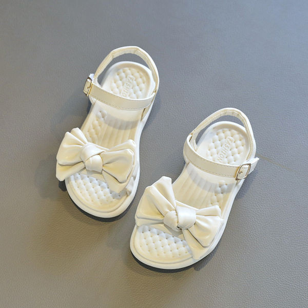 Модерни детски сандали с панделка за момичета