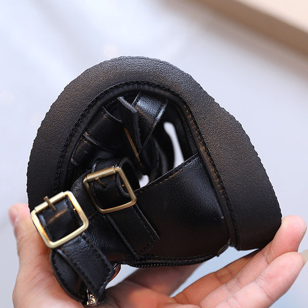 Модерни детски сандали с катарама и цип за момичета