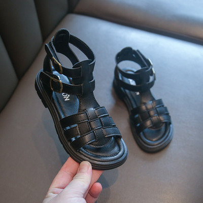 Сандали за момиче в римски стил от еко кожа