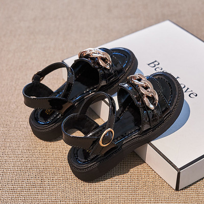 Летни детски сандали с верижка за момичета