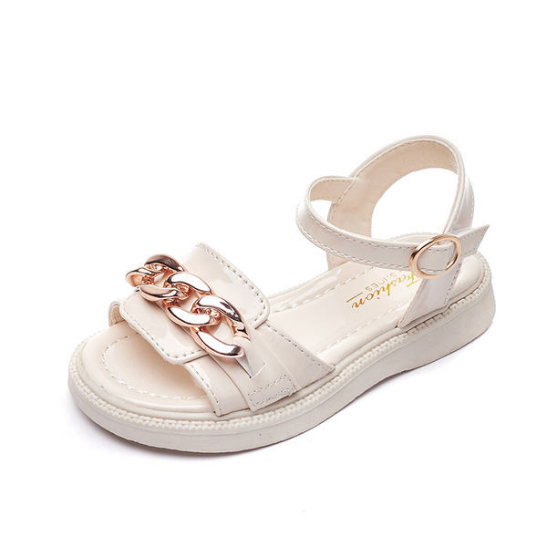 Летни детски сандали с верижка за момичета