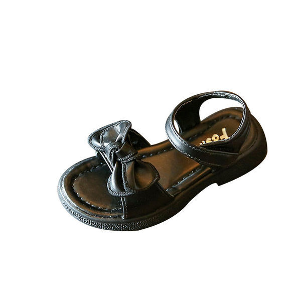 Детски сандали с панделка и лепенки 