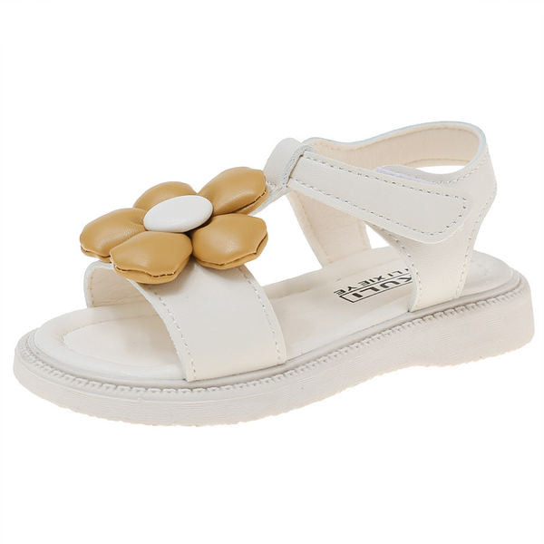 Детски гумени сандали с декорация цвете 