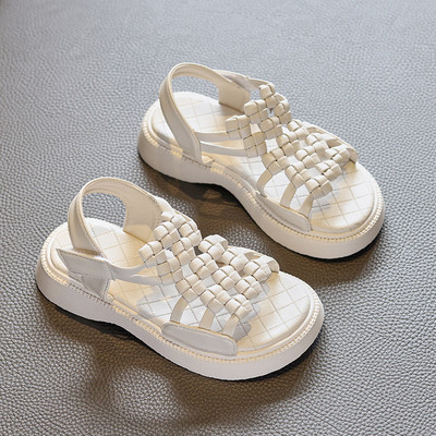 Летни детски сандали от еко кожа за момичета