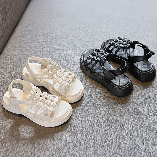 Летни детски сандали от еко кожа за момичета