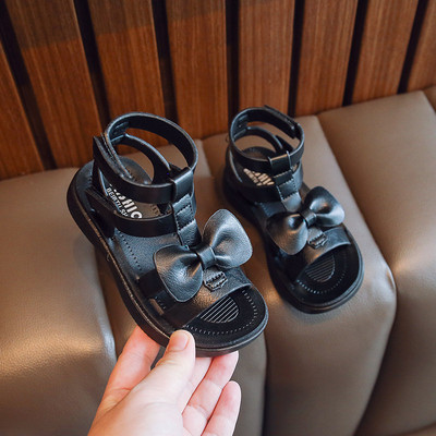 Сандали за момиче с панделка 