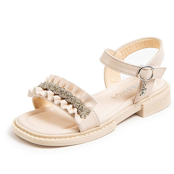 Детски летни сандали за момичета с декоративни камъни