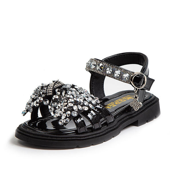 Нов модел детски сандали с камъни за момичета