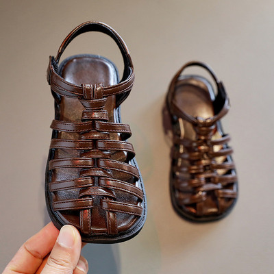 Детски сандали за момичета с велкро закопчаване