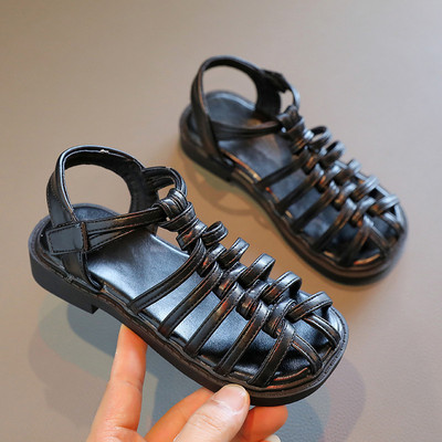 Детски сандали за момичета с велкро закопчаване