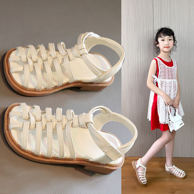 Детски сандали за момичета с велкро закопчаване