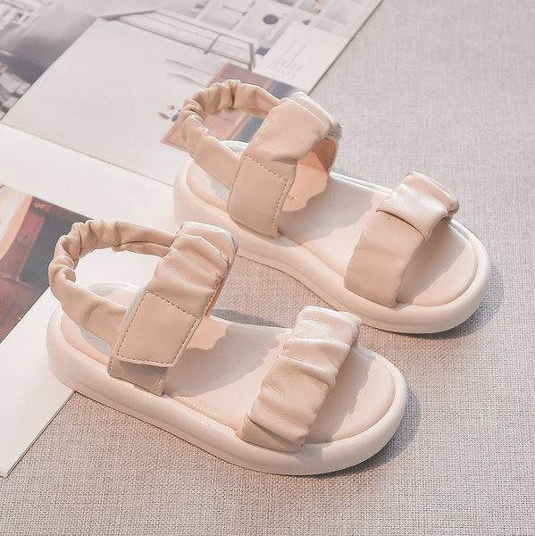 Летни детски сандали с каишки от еко кожа