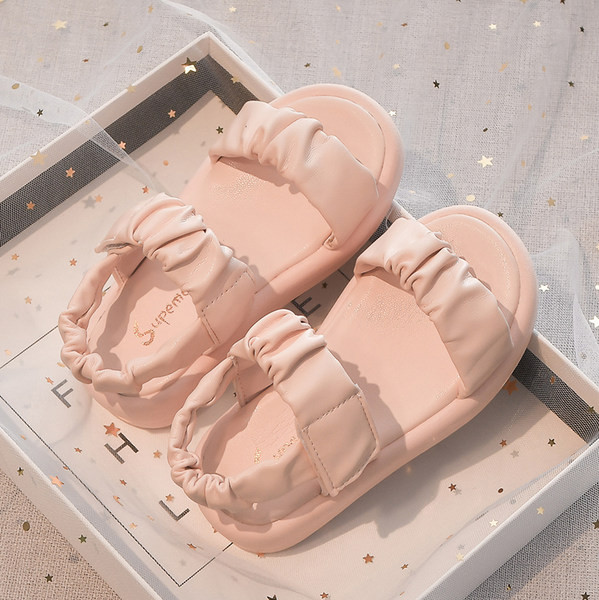 Летни детски сандали с каишки от еко кожа