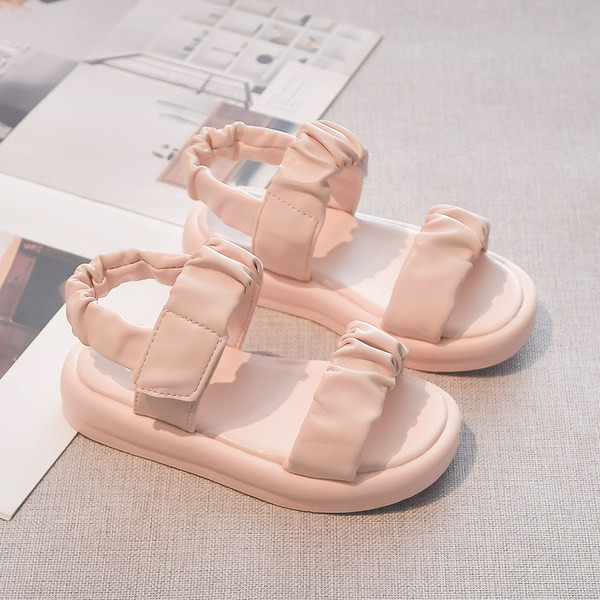 Летни детски сандали с каишки от еко кожа