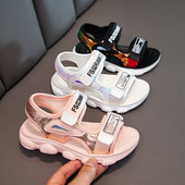 Нов модел дамски сандали с груба подметка и велкро закопчаване