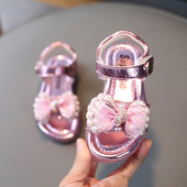 Детски модерни сандали за момичета с панделка