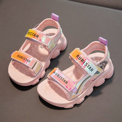 Спортно-ежедневни сандали за момичета с лъскав ефект