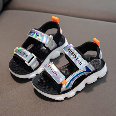 Спортно-ежедневни сандали за момичета с лъскав ефект