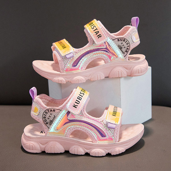 Спортно-ежедневни сандали за момичета с лъскав ефект