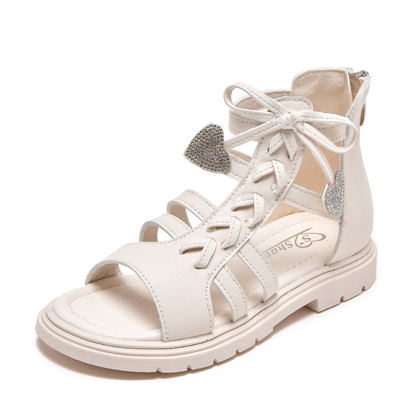 Стилни сандали за момичета от изкуствена кожа 