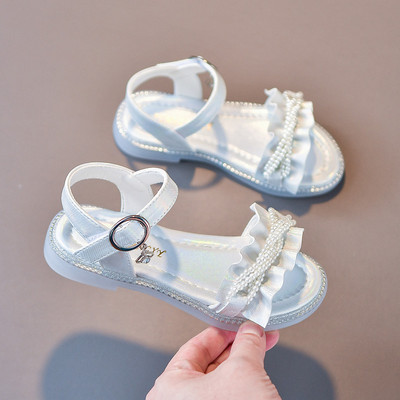 Детски с перли в розов и бял цвят