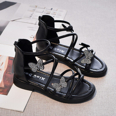 Ежедневни детски сандали с каишки от еко кожа