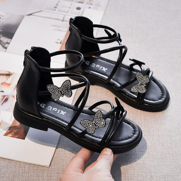 Ежедневни детски сандали с каишки от еко кожа 