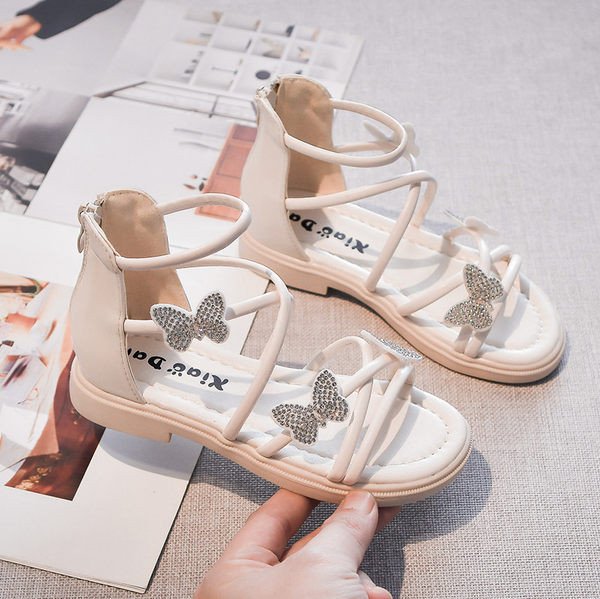 Ежедневни детски сандали с каишки от еко кожа 