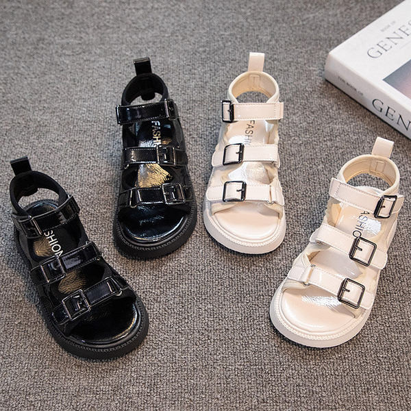 Ежедневни детски сандали с катарами за момичета