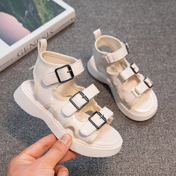 Ежедневни детски сандали с катарами за момичета