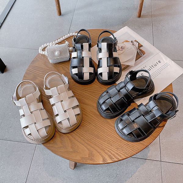 Детски сандали с гумена подметка в два цвята