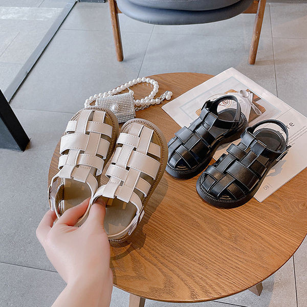 Детски сандали с гумена подметка в два цвята