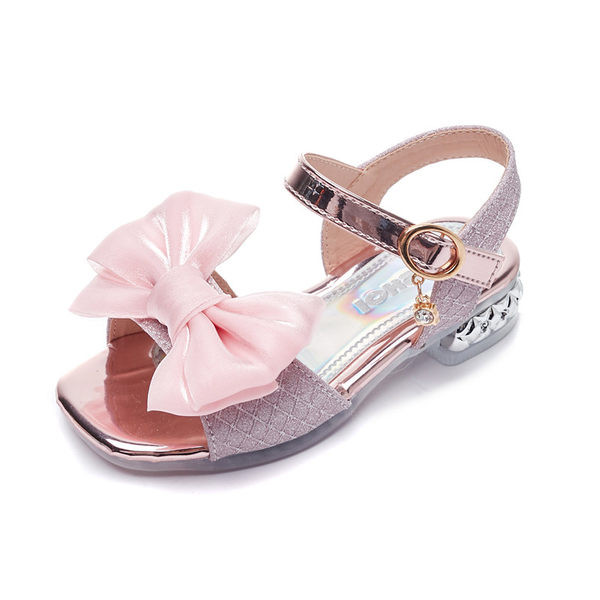 Модерни детски сандали с панделка за момичета
