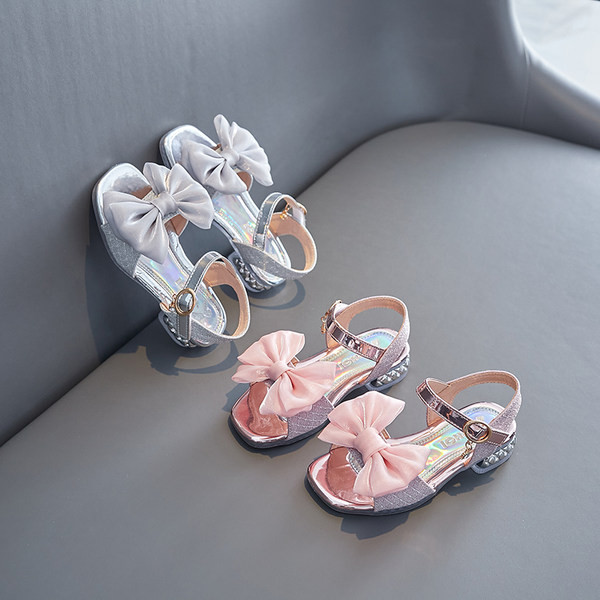 Модерни детски сандали с панделка за момичета