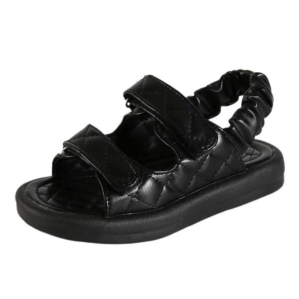 Нов модел дамски сандали от еко кожа с равна подметка