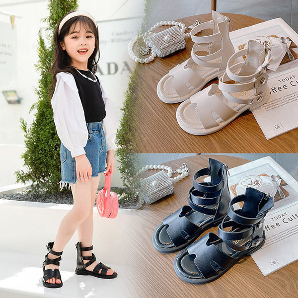 Ежедневни сандали от еко кожа за момичета