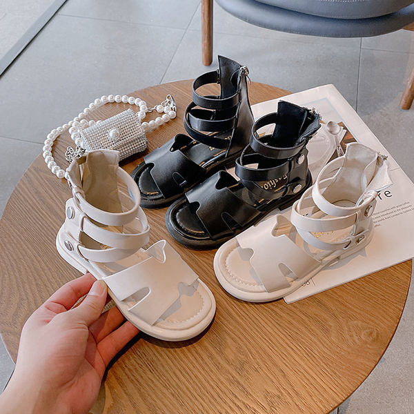 Ежедневни сандали от еко кожа за момичета