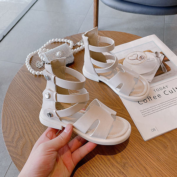 Ежедневни сандали от еко кожа за момичета