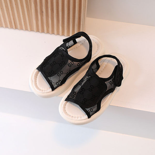 Детски сандали с равна подметка - три цвята