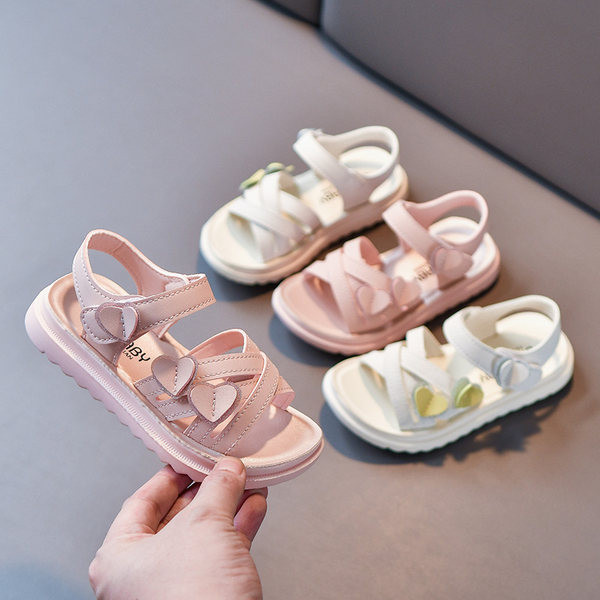 Детски сандали от еко кожа в два цвята